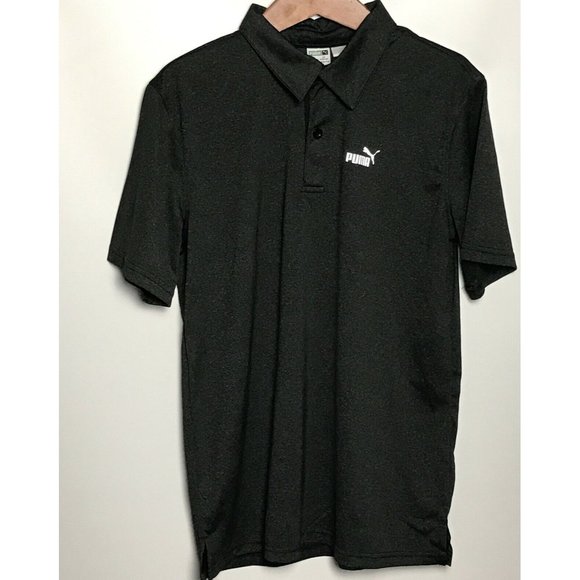 Kid’s Polo Shirt Size XL puma kid 91201882FME Black Heather - Picture 2 of 12